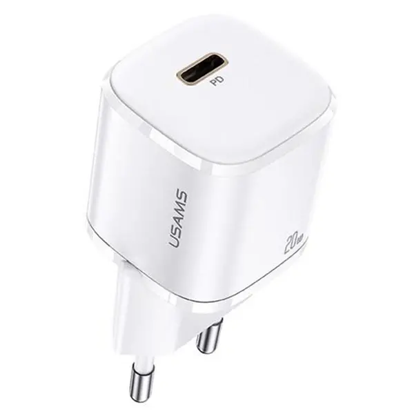 USAMS T36 20W Mini PD Hızlı Şarj Aleti 20W USB-C Güç Adaptörü-(5775)