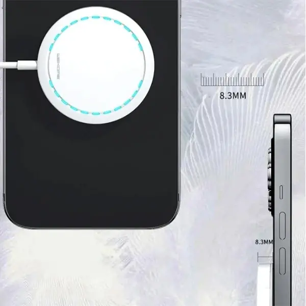 Wekome Magsafe 15W Ultra İnce Mıknatıslı Kablosuz Wireless Şarj-(5775)