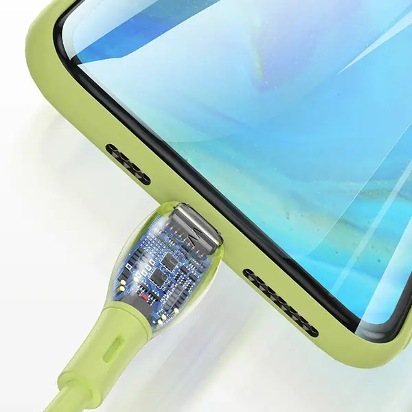 KUULAA Liquid Silicone Mikro USB 2.4A Hızlı Şarj Kablosu 1metre-(5775)