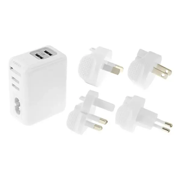 Haweel Universal Seyahat Şarj Adaptör İPhone Ve 1 Mikro Usb Şarj Kablosu Set-(5775)