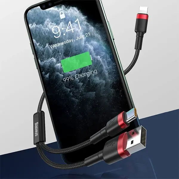 Baseus Cafule 2in1 Type C PDHızlı Şarj+iPhone Hızlı USB Şarj Kablosu-(5775)