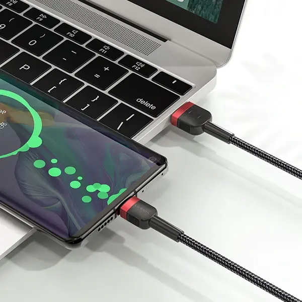 KUULAA Mikro Usb 3A Hızlı Şarj 0.50CM kısa Android Usb Şarj Kablosu-(5775)