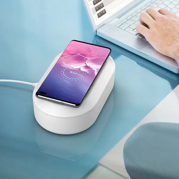 ALLY 15W Hızlı Kablosuz Wireless Şarj+Ultraviyole Sterilizer- Uv box-(5775)