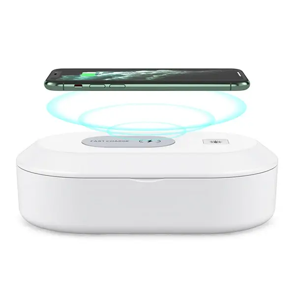 ALLY 15W Hızlı Kablosuz Wireless Şarj+Ultraviyole Sterilizer- Uv box-(5775)