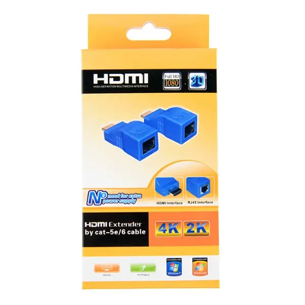 Ally Hdmi Extender 4k 3d Rj45 Cat6 Ile 30m Hdmi Uzatıcı-(5775)