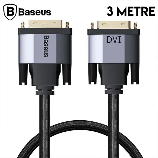 Baseus Enjoyment Series DVI TO DVI HDTV Projector Kablo 3 Metre-(5775)