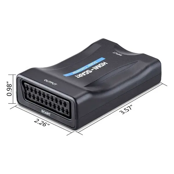 Ally 1080P Scart HDMI Dönüştürücü Ses Video Adaptörü-SİYAH-(5775)