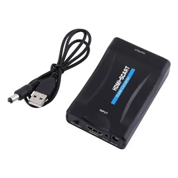 Ally 1080P Scart HDMI Dönüştürücü Ses Video Adaptörü-SİYAH-(5775)