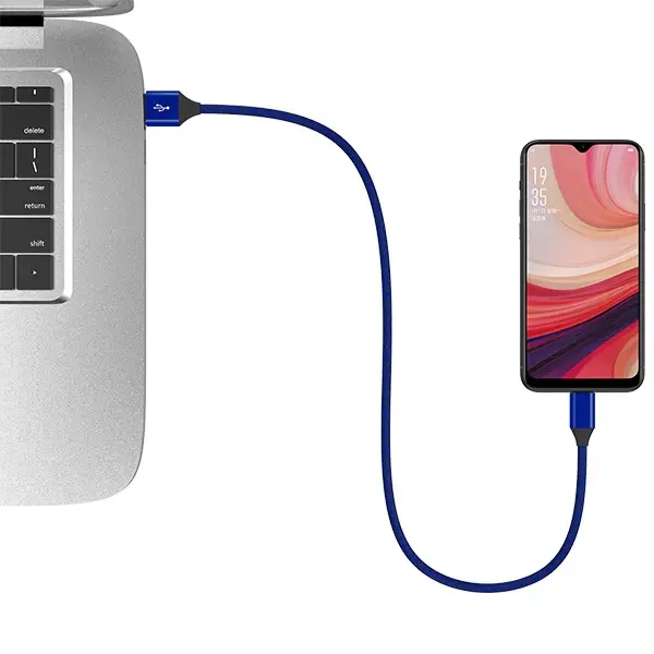 Ally Android Micro Usb 3.0A Hızlı Halat Usb Şarj Kablosu 1MM-(5775)