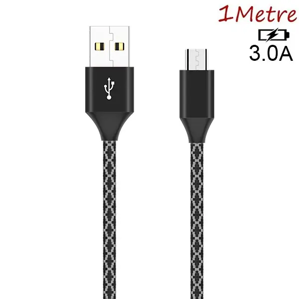 Ally Android Micro Usb 3.0A Hızlı Halat Usb Şarj Kablosu 1MM-(5775)