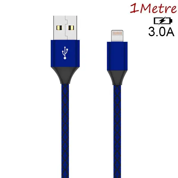 İPhone 14-13-12 11 3.0A Hızlı Halat Usb Şarj Kablosu 1MM-(5775)
