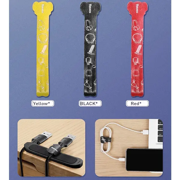 Baseus Cable Fixer Kit Kablo Organizatör Tutucu Ve Ayrıştıcı-(5775)