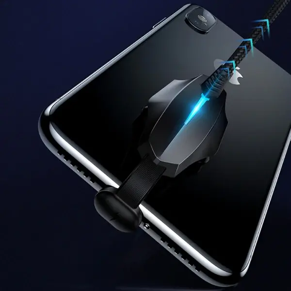 Baseus Colorful Suction iPhone Oyuncu Usb Şarj Kablosu 2.4A 1.2m-(5775)