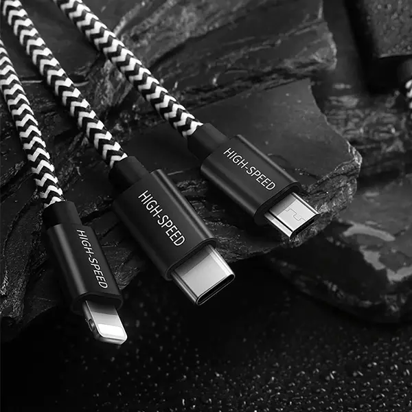 DUX DUCIS 3in1 Usb Type C-İPhone Ve Mikro Kopmaz Usb kablo Hızlı Şarj-(5775)