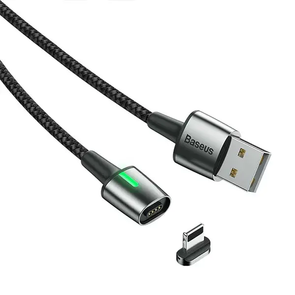 Baseus Zinc Magnetic Usb Kablo Şarj İPhone 14-13-12-11 1Metre-(5775)