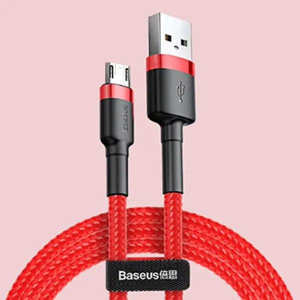 Baseus Cafule Micro Usb 1metre 2.4a Hızlı Şarj Halat Usb Kablo-(5775)