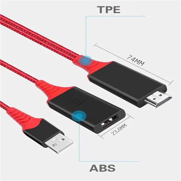 1080p Hdmi 2 İn1 Cast Telefondan Tv Wireless Dönüştürücü Adaptör-(5775)