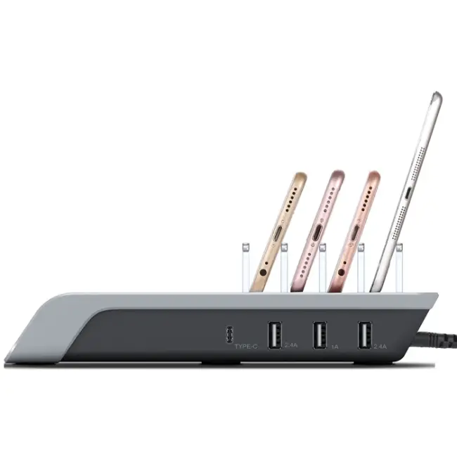 ALLY Multiport 10W Wireless Kablosuz Şarj Cihazı Organizer Stand-(5775)