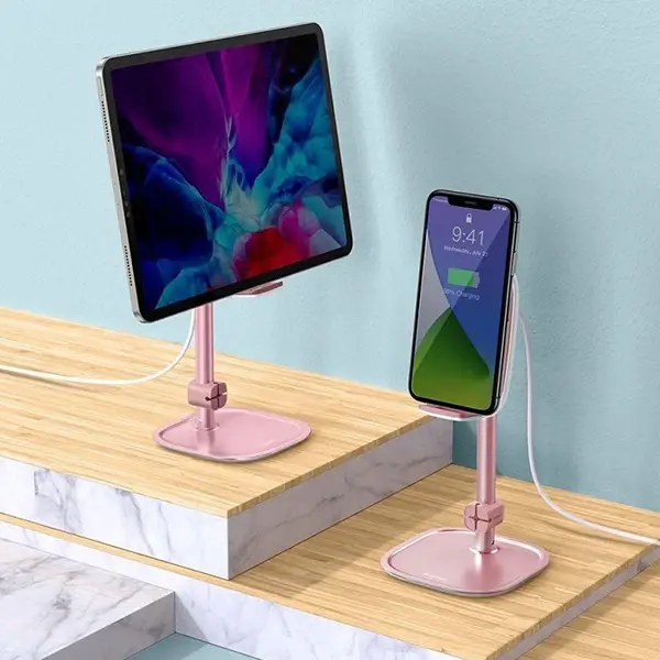 Baseus Literary 15W Kablosuz Şarj Masaüstü Telefon Tutucu Stand Wireless Şarj-(5775)