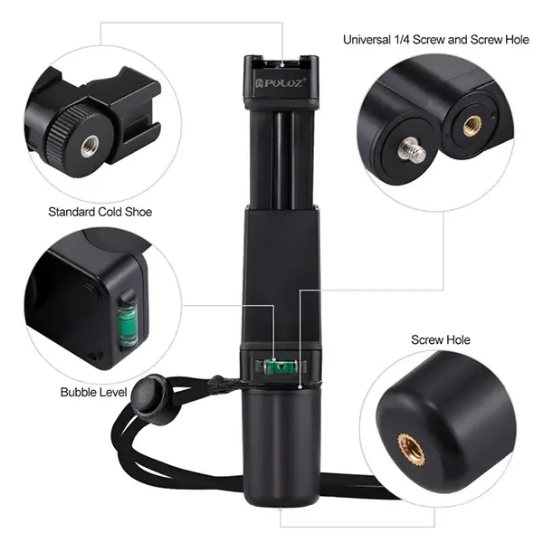 PULUZ Video Grip Telefon Elde Tutucu+ Bileklik Tripod Adaptörü-(5775)
