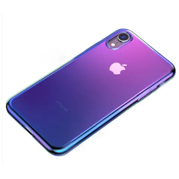 Baseus İphone Xr 6.1 Glow Case Şeffaf Silikon Kılıf-(5775)