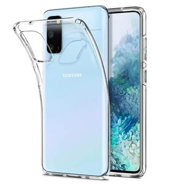 GOR Samsung Galaxy S20 Kamera Korumalı Ultra Slim Silikon Kılıf-(5775)