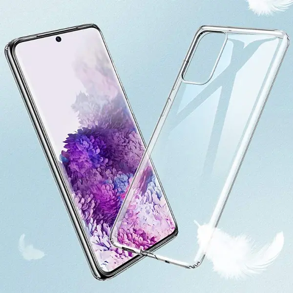 GOR Samsung Galaxy S20 Kamera Korumalı Ultra Slim Silikon Kılıf-(5775)