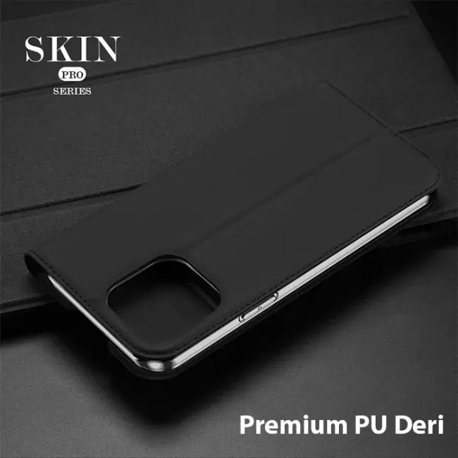 Dux Ducis iPhone 14 Pro 6.1 Kılıf Skin Pro Series Flip Cover Kapaklı Kılıf-(5775)