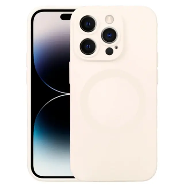 ALLY iPhone 14 Pro Max 6.7inç Liquid Silica Magsafe Uyumlu Silikon Kılıf-(5775)