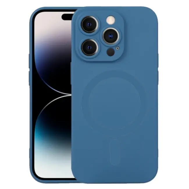 ALLY iPhone 14 Pro Max 6.7inç Liquid Silica Magsafe Uyumlu Silikon Kılıf-(5775)