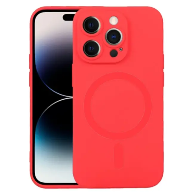 ALLY iPhone 14 Pro 6.1inç Liquid Silica Magsafe Uyumlu Silikon Kılıf-(5775)