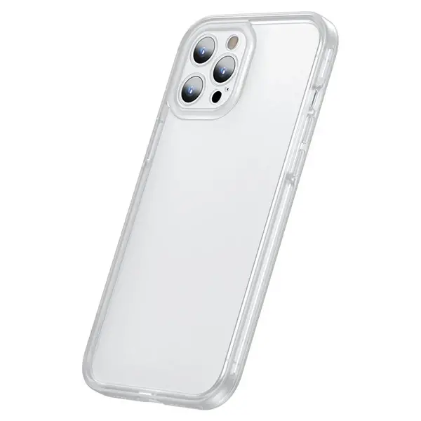 Baseus iPhone 12 Pro 6.1 Kamera Lens Koruyuculu Frame Kılıf-(5775)