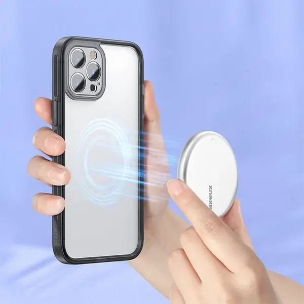 Baseus iPhone 12 Pro 6.1 Kamera Lens Koruyuculu Frame Kılıf-(5775)