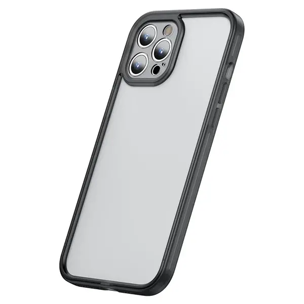 Baseus iPhone 12 Pro 6.1 Kamera Lens Koruyuculu Frame Kılıf-(5775)