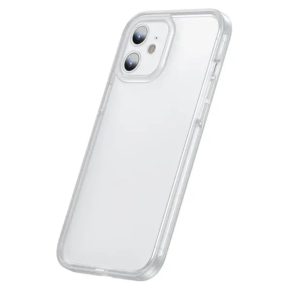 Baseus iPhone 12 6.1 Kamera Lens Koruyuculu Frame Kılıf-(5775)