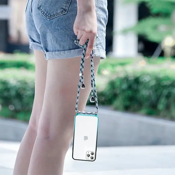 Baseus Element Crossbody Protective iPhone 11 Pro Max 6.5 Askılı Koruyucu Silikon Kılıf-(5775)