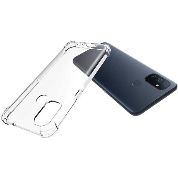 OnePlus Nord N100 Anti-Drop Silikon Kılıf Kamera Korumalı Şeffaf Silikon Kılıf-(5775)