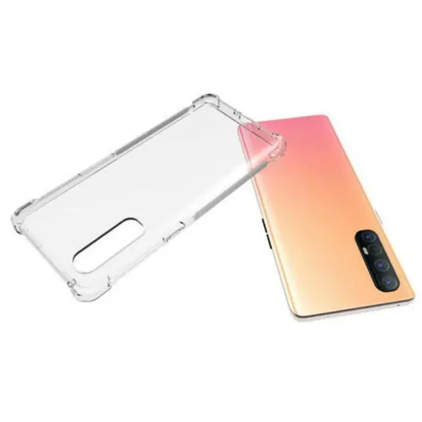 Oppo Reno 3 Pro Anti-Drop Darbe Emici Silikon kılıf Shockproof kılıf-(5775)