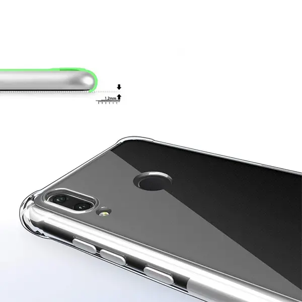 Huawei Y9 2019 Enjyoy 9 Plus Anti-Drop Darbe Emici Silikon Kılıf-(5775)