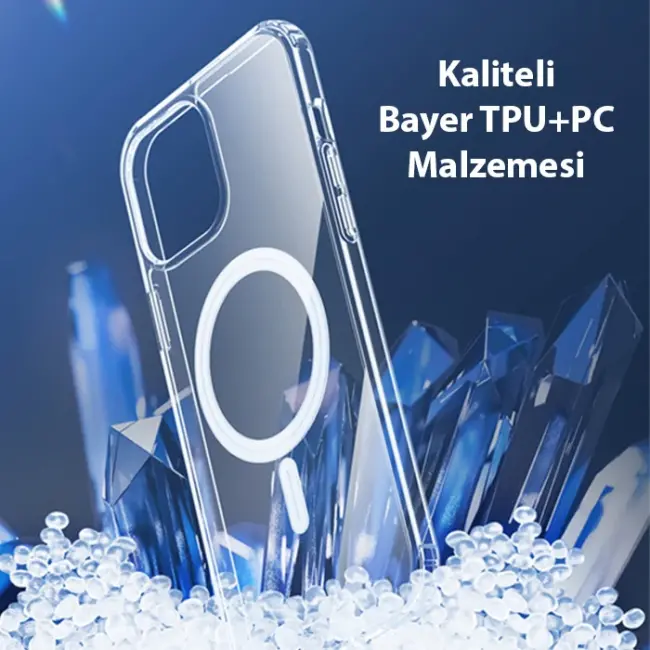 Dux Ducis Clin Mag Series iPhone 15 Magsafe Uyumlu Manyetik Silikon Kılıf-(5775)