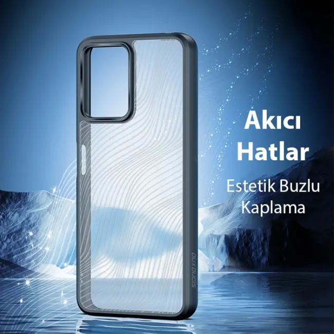 Dux Ducis Redmi Note 12 5G/Note 12R Pro/Poco X5 5G Aimo Series Premium Buzlu Sert PC-TPU Kılıf-(5775)