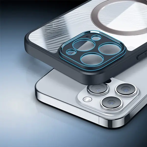 Dux Ducis iPhone 14 PRO Max Aimo Series MagSafe Premium Buzlu Sert PC-TPU Kılıf-(5775)