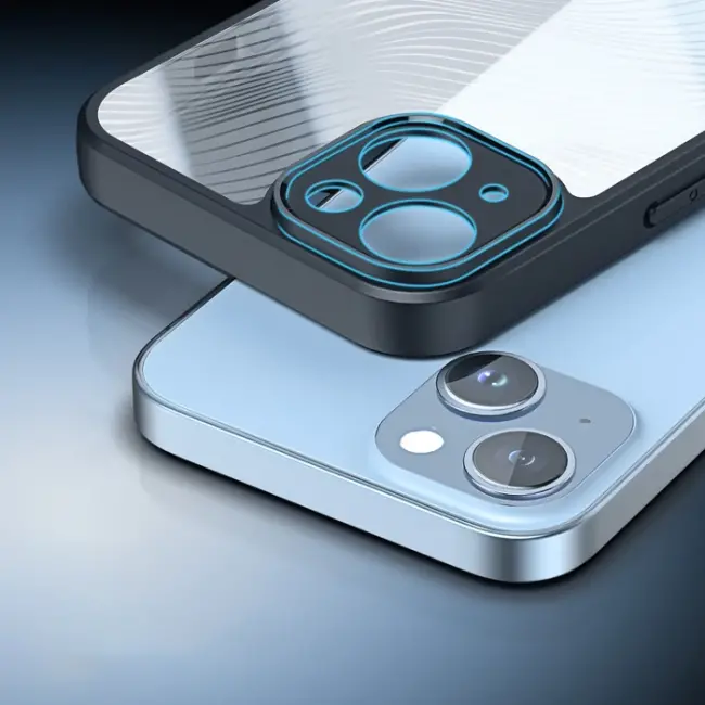 Dux Ducis iPhone 14 Plus Aimo Series Premium Buzlu Sert PC-TPU Kılıf-(5775)