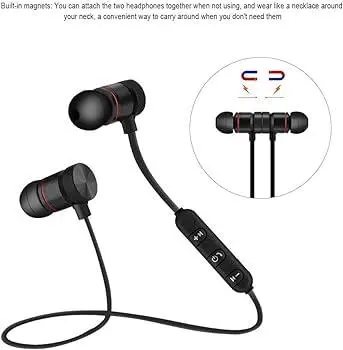 XT-6 Mıknatıslı Sport Wireless Kablosuz Bluetooth Kulaklık-(5775)