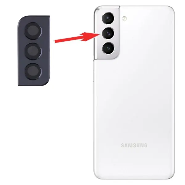 Sm Galaxy S21 G991 Metal Çerçeveli Kamera Lens Full Set-(5775)