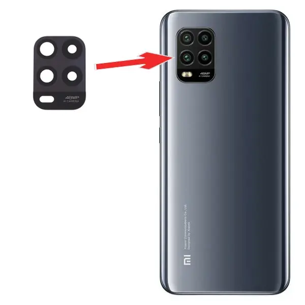 Xiaomi Mi 10 Lite Arka Kamera Camı Lens-(5775)