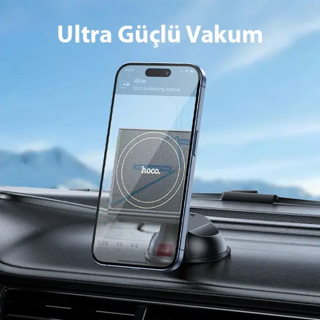 Hoco H47 Torpido Üstü Magsafe Manyetik Araç İçi Telefon Tutucu-(5775)