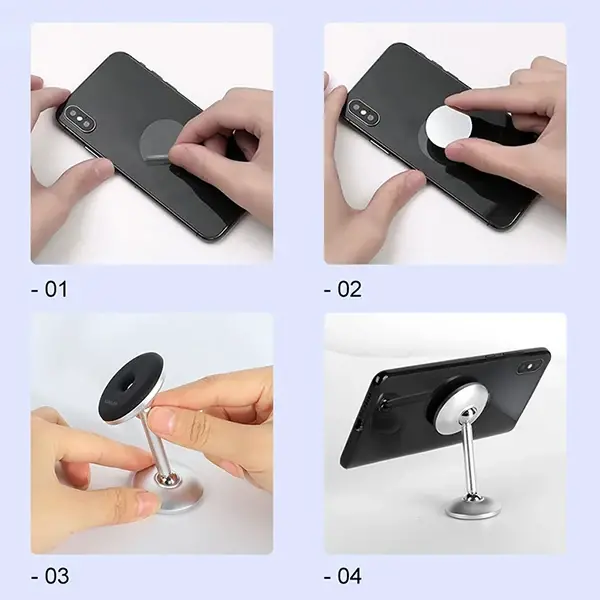 KUULAA Güçlü Mıknatıslı Manyetik Standlı Cep Telefon Araç Tutucu-(5775)