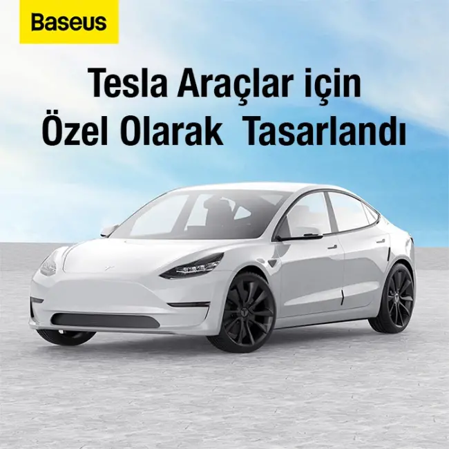 Baseus T-Space 6 Parça Tesla Araç Kapı Çizik Önleyici Tampon Koruma Seti-(5775)