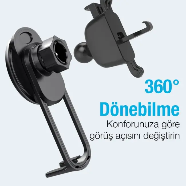ALLY LE-11B MagSafe Araç İçi Havalandırma Telefon Tutucu-(5775)